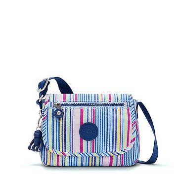 Kipling Sabian Klasik Printed Crossbody Mini Çanta Mavi | TR 1875XY